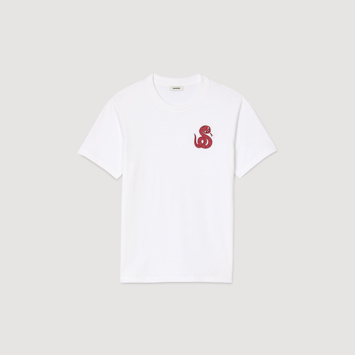 T-shirt with snake detail | Sandro