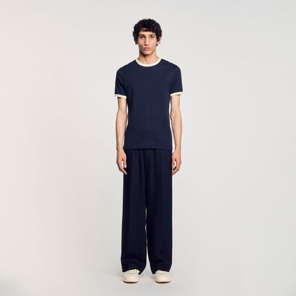 Two-tone patch T-shirt | Sandro