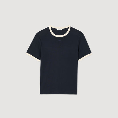Two-tone patch T-shirt | Sandro