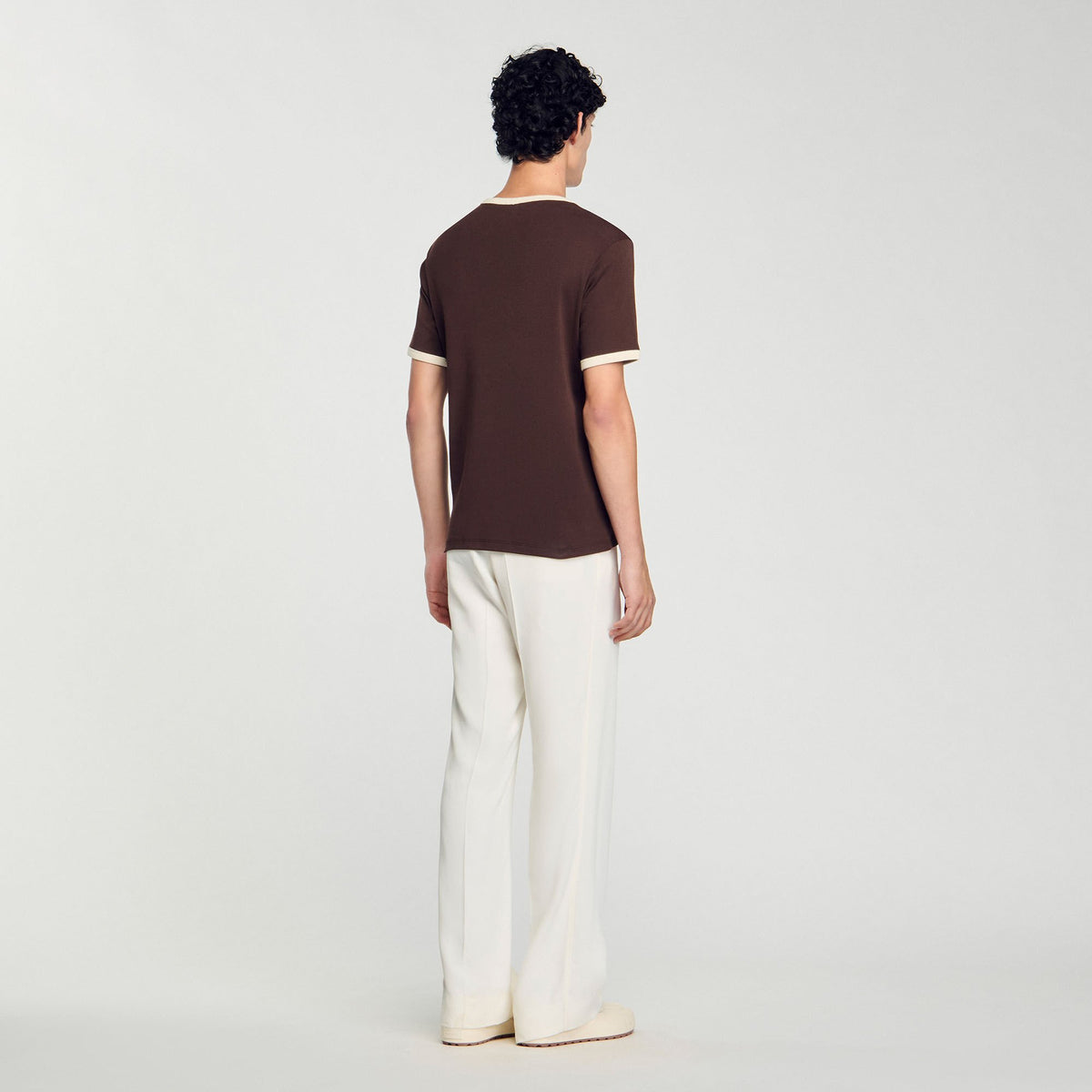 Two-tone patch T-shirt | Sandro