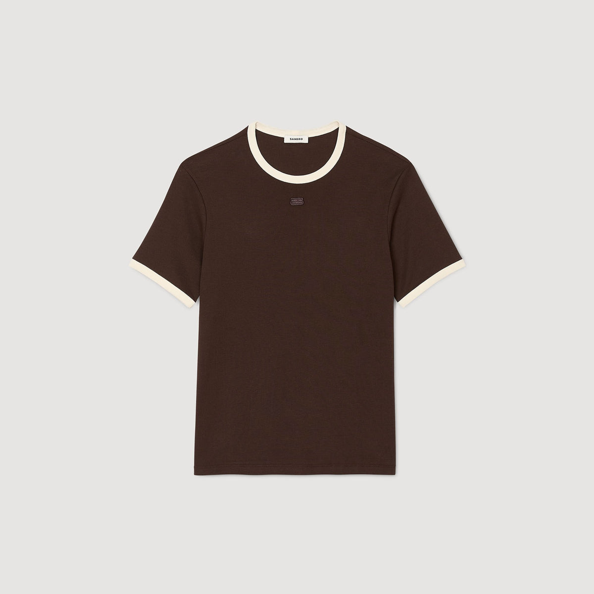 Two-tone patch T-shirt | Sandro