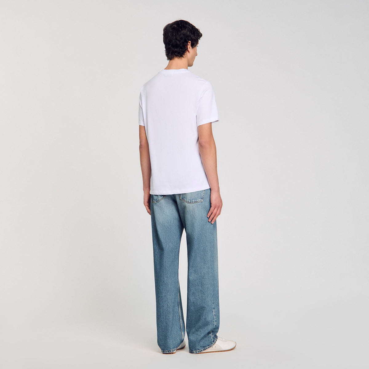 Wave print cotton T-shirt | Sandro