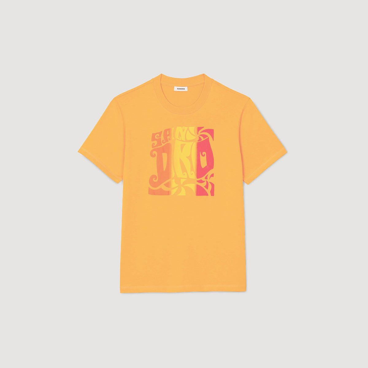 Wave print cotton T-shirt | Sandro