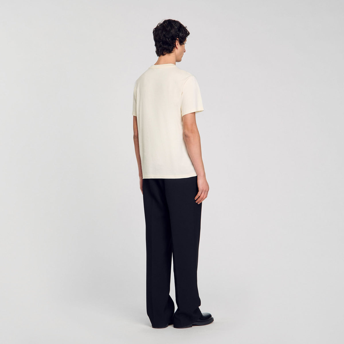 T-shirt with flower detail | Sandro
