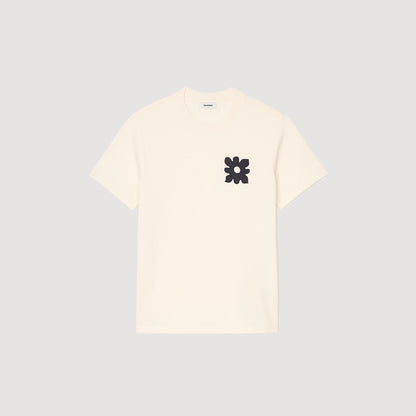 T-shirt with flower detail | Sandro