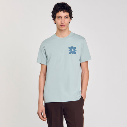 T-shirt with flower detail | Sandro