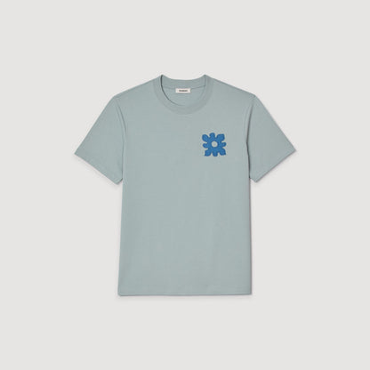 T-shirt with flower detail | Sandro