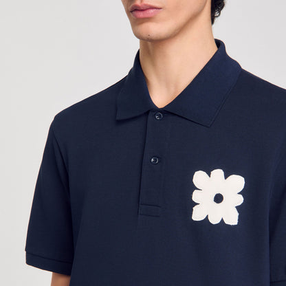 Polo shirt with flower patch | Sandro