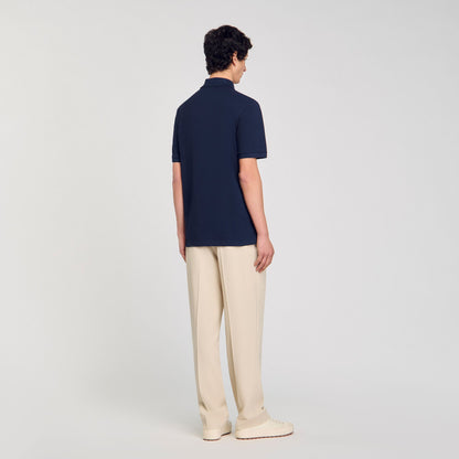 Polo shirt with flower patch | Sandro