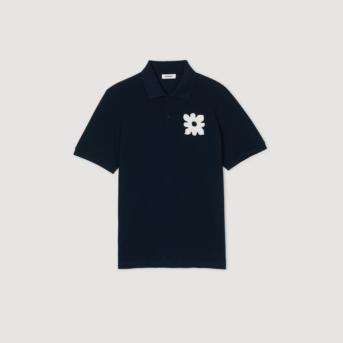 Polo shirt with flower patch | Sandro