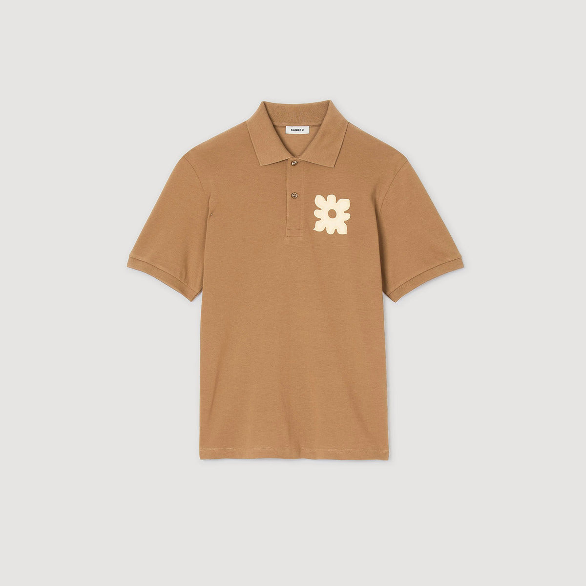 Polo shirt with flower patch | Sandro