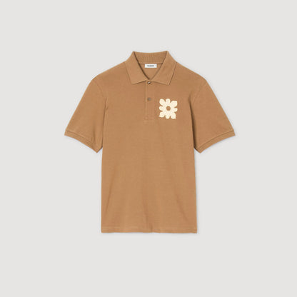 Polo shirt with flower patch | Sandro