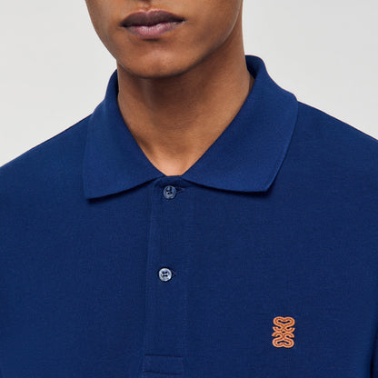 Polo shirt with leather logo | Sandro