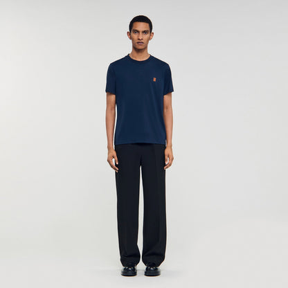 Leather logo T-shirt | Sandro