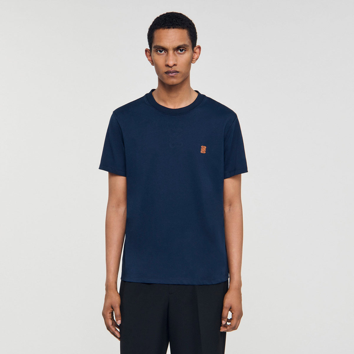 Leather logo T-shirt | Sandro