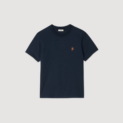 Leather logo T-shirt | Sandro