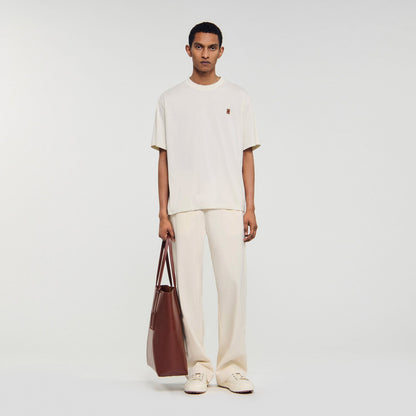 Leather logo T-shirt | Sandro
