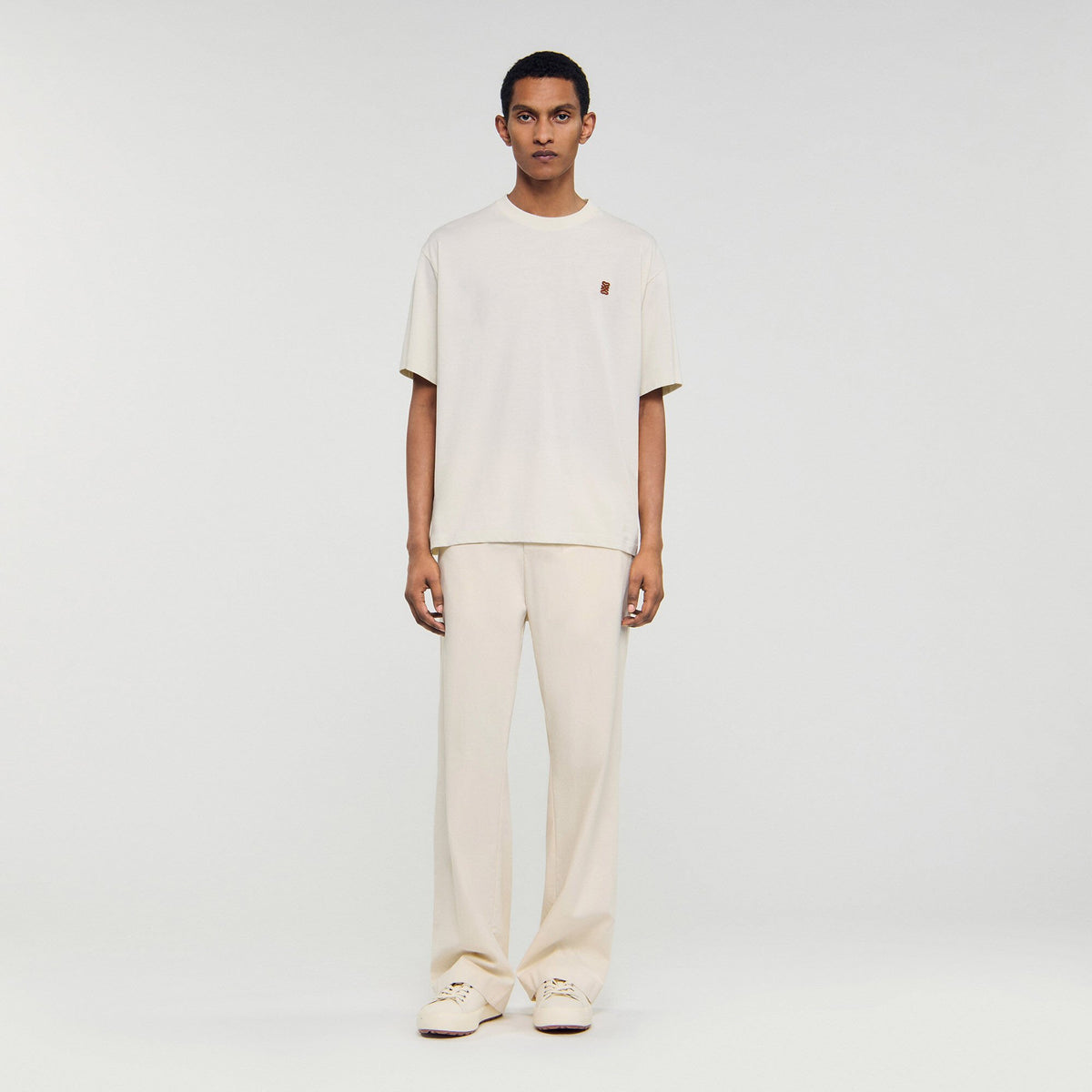 Leather logo T-shirt | Sandro