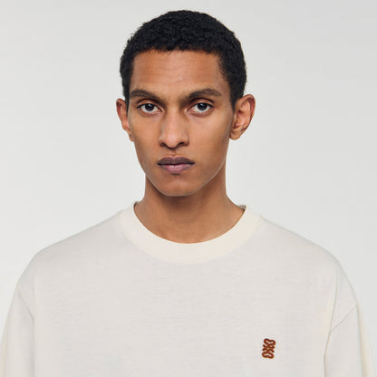 Leather logo T-shirt | Sandro