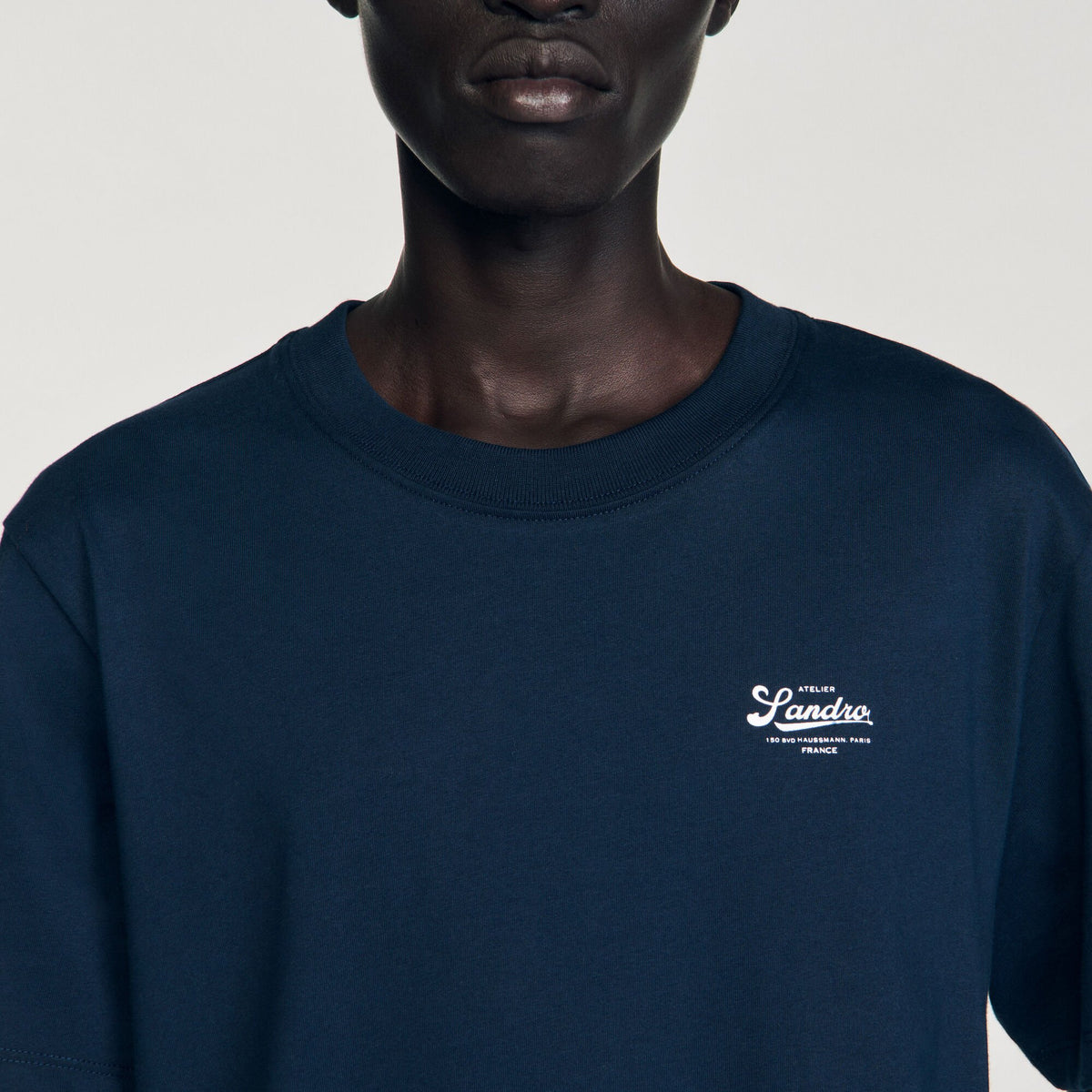 T-shirt with appliqué logo | Sandro
