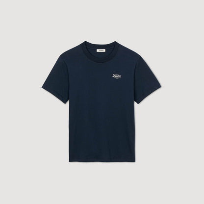 T-shirt with appliqué logo | Sandro