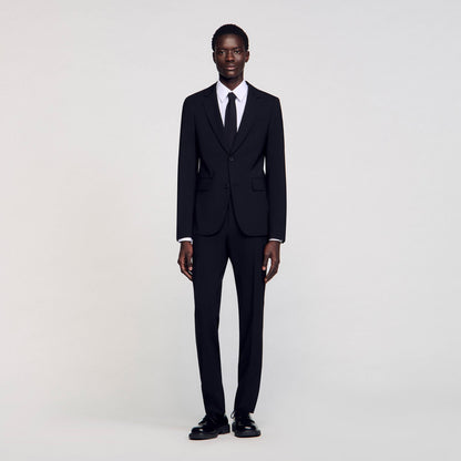 Virgin wool suit jacket | Sandro