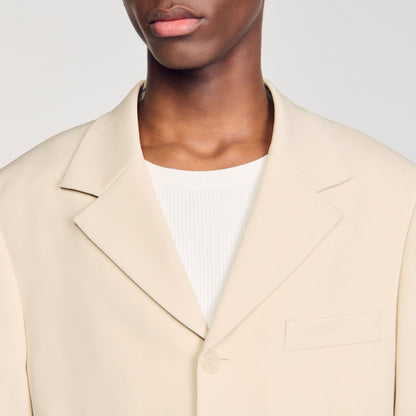 Oversized wool suit jacket | Sandro