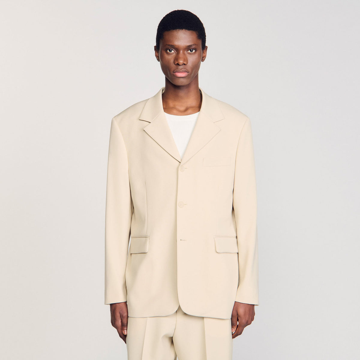 Oversized wool suit jacket | Sandro
