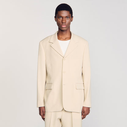 Oversized wool suit jacket | Sandro